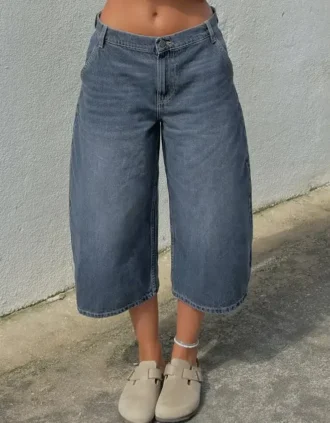 Slouchy Denim Bermuda Jorts