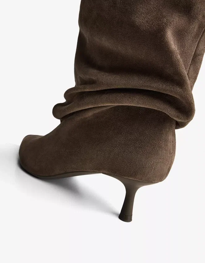 Slouchy Kitten-Heel Ankle Boot – Boots and Ankle Boots Slouchy Kitten-Heel Ankle Boot – Boots and Ankle Boots
