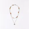 Stainless Steel and Stone Necklace – Accessories Stainless Steel and Stone Necklace – Accessories