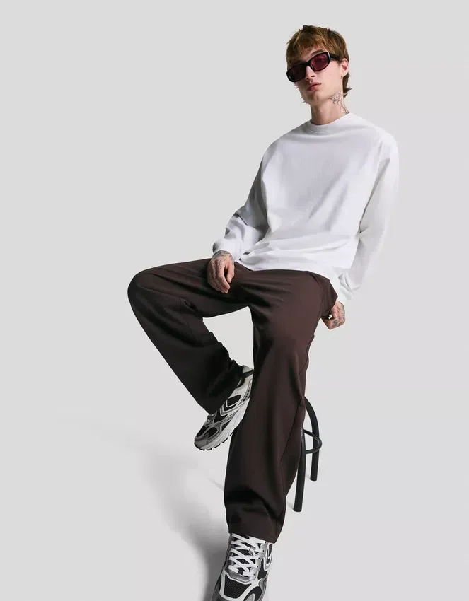 Straight Fit Tailored Sweatpants – Pants Straight Fit Tailored Sweatpants – Pants