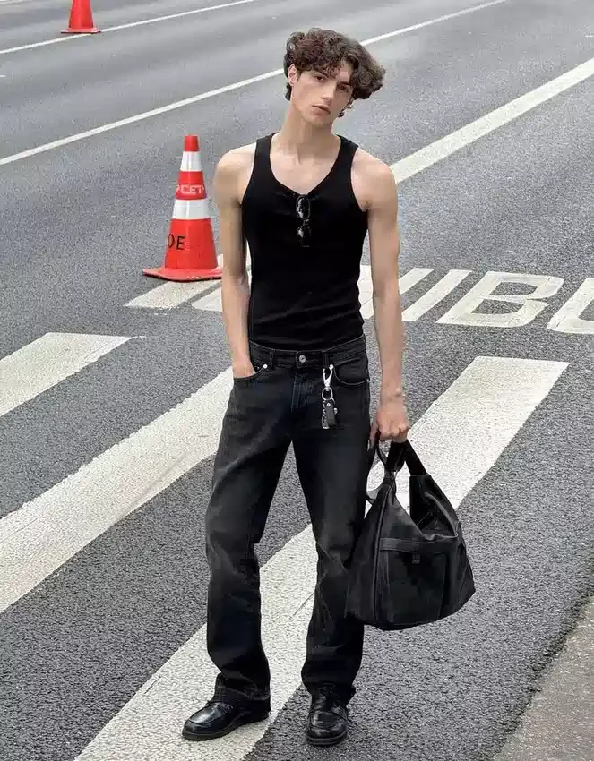 Straight Flared Jeans – #Bershkastyle – Men Straight Flared Jeans – #Bershkastyle – Men