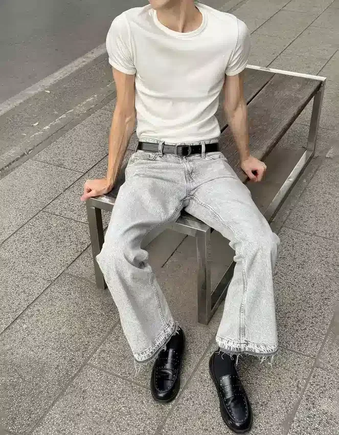 Straight Flared Jeans – #Bershkastyle – Men Straight Flared Jeans – #Bershkastyle – Men