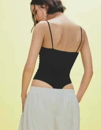 Strappy Draped Bodysuit
