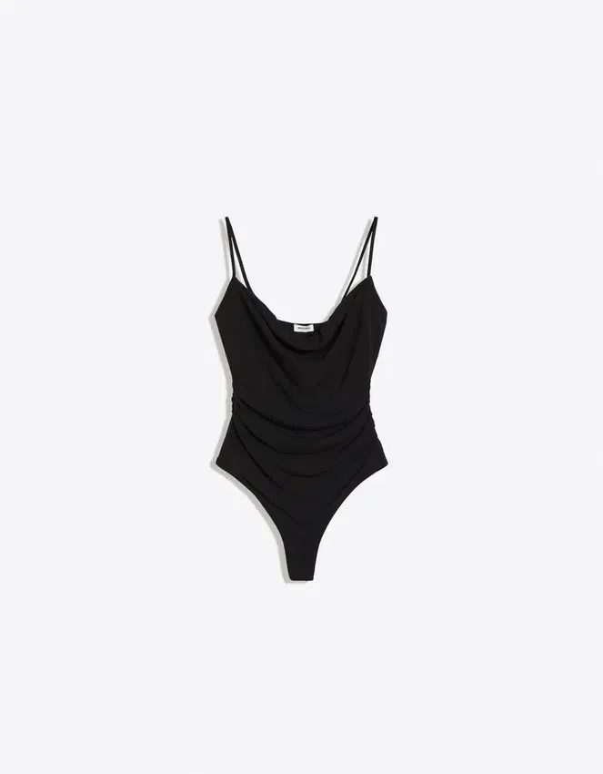 Strappy Draped Bodysuit Strappy Draped Bodysuit
