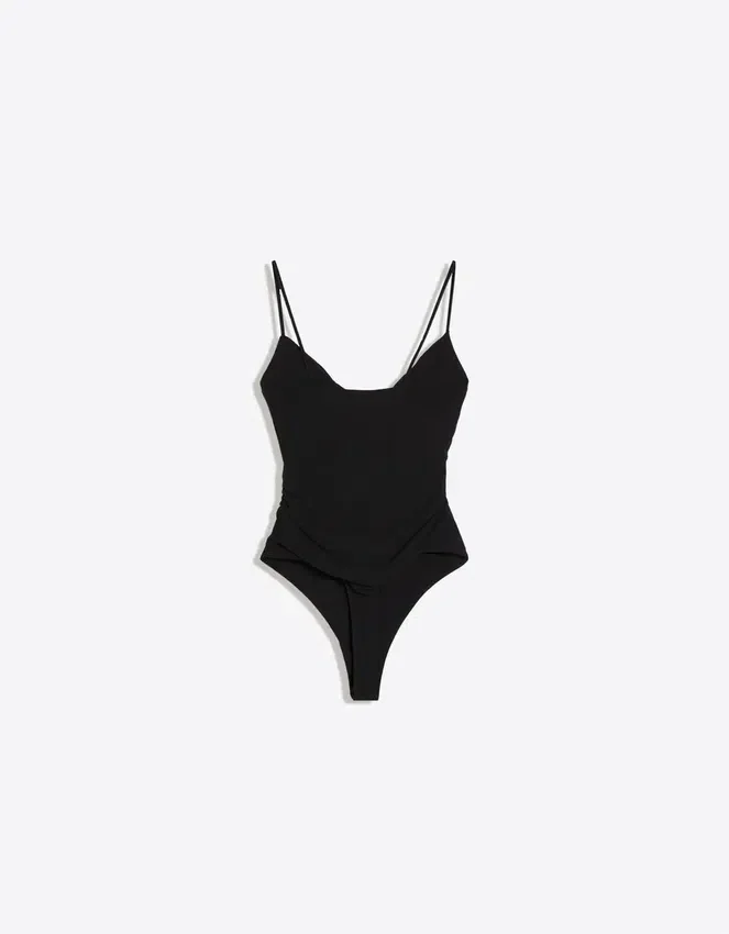 Strappy Draped Bodysuit Strappy Draped Bodysuit