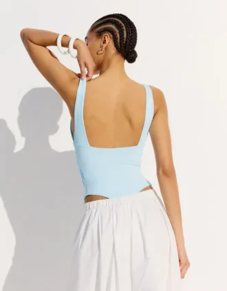 Strappy Shirred Bodysuit