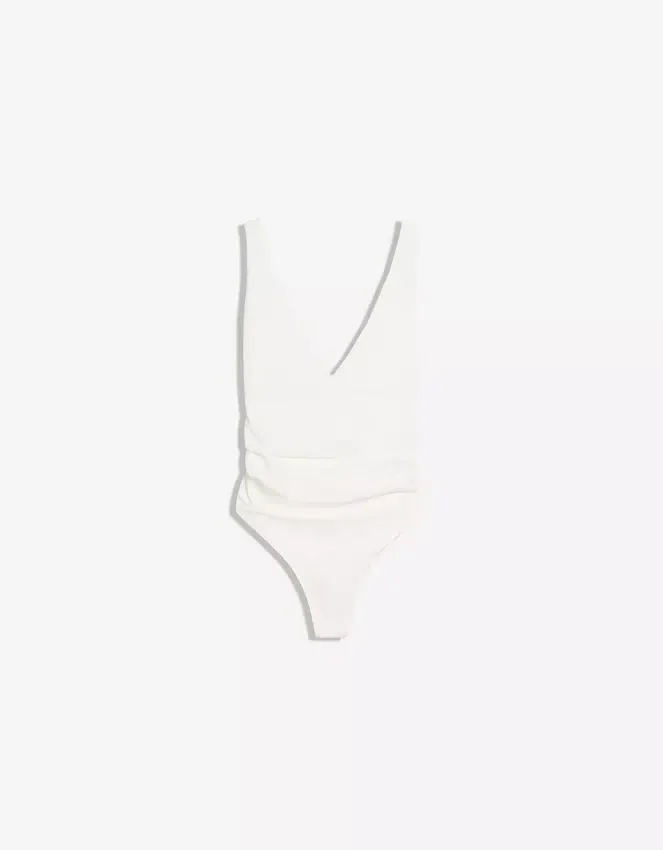 Strappy Shirred Bodysuit Strappy Shirred Bodysuit