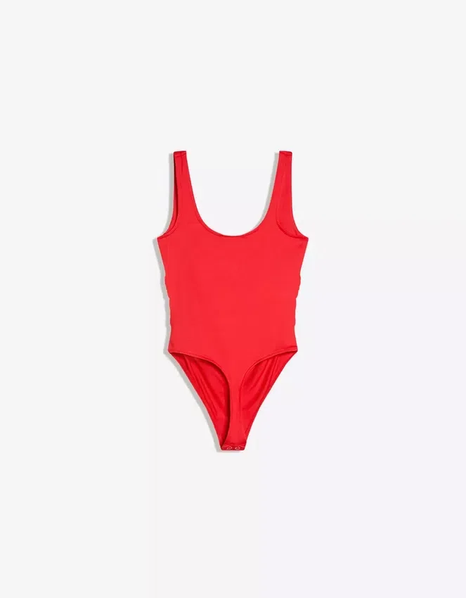 Strappy Square-Neck Bodysuit Strappy Square-Neck Bodysuit