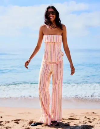 Striped Bandeau Top