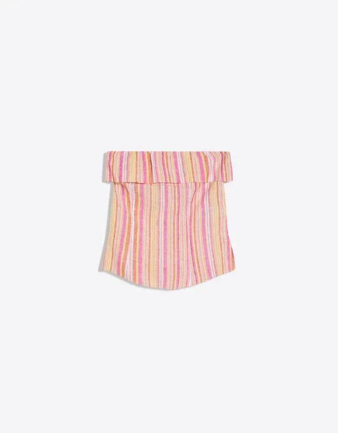Striped Bandeau Top Striped Bandeau Top