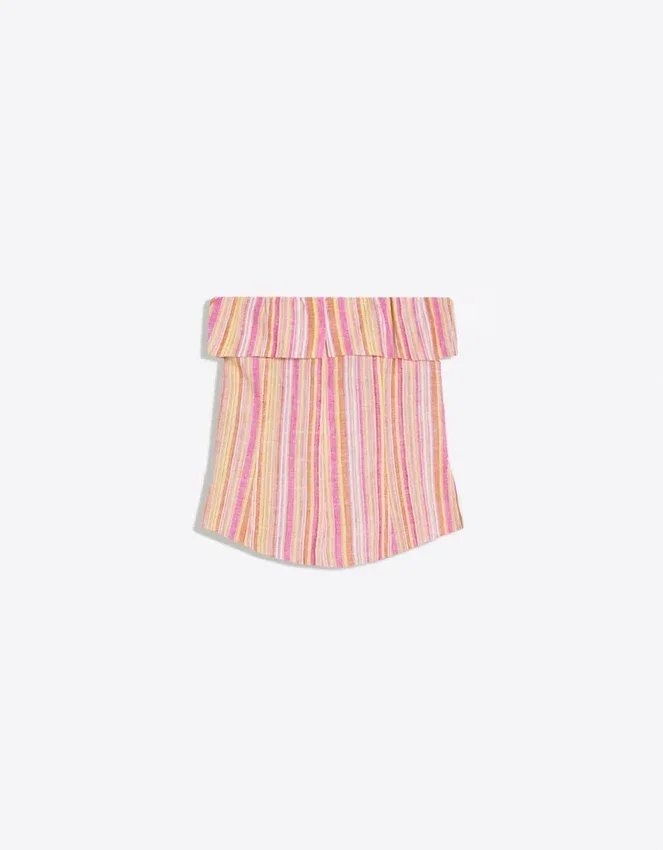 Striped Bandeau Top Striped Bandeau Top