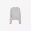 Striped Crew Neck Button-Up Jacket – Sweaters and Cardigans Striped Crew Neck Button-Up Jacket – Sweaters and Cardigans