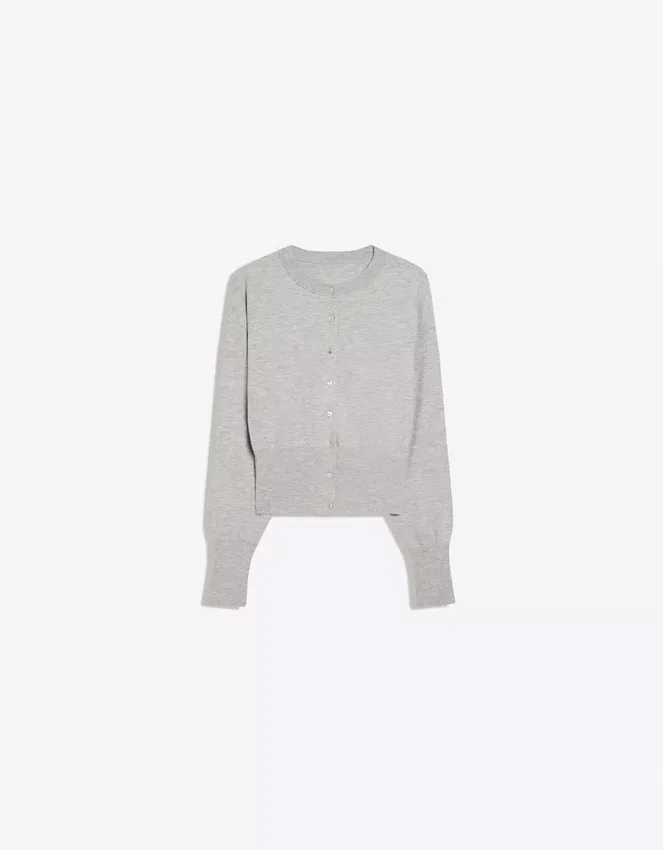 Striped Crew Neck Button-Up Jacket – Sweaters and Cardigans Striped Crew Neck Button-Up Jacket – Sweaters and Cardigans
