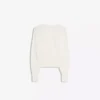 Striped Crew Neck Button-Up Jacket Striped Crew Neck Button-Up Jacket