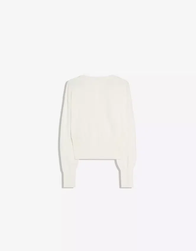 Striped Crew Neck Button-Up Jacket Striped Crew Neck Button-Up Jacket