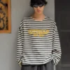 Striped Crew Neck Sweatshirt – Sweatshirts & Hoodies Striped Crew Neck Sweatshirt – Sweatshirts & Hoodies