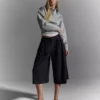 Striped Culottes Bermuda Shorts Striped Culottes Bermuda Shorts