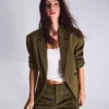 Striped Double-Breasted Blazer – Jackets and Trench Striped Double-Breasted Blazer – Jackets and Trench