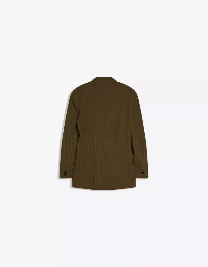 Striped Double-Breasted Blazer – Jackets and Trench Striped Double-Breasted Blazer – Jackets and Trench