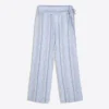 Striped Linen Blend Trousers Striped Linen Blend Trousers