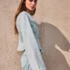Striped Peplum Denim Jacket – Jackets and Trench Striped Peplum Denim Jacket – Jackets and Trench