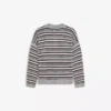 Striped Polo Collar Sweater Striped Polo Collar Sweater