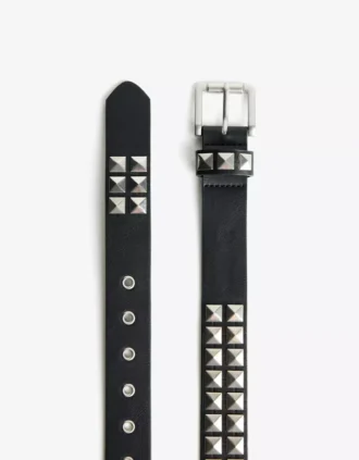 Studded Faux Leather Belt – Accessories