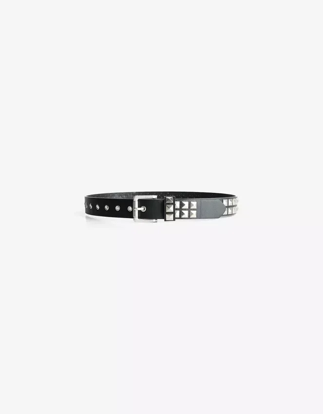 Studded Faux Leather Belt – Accessories Studded Faux Leather Belt – Accessories