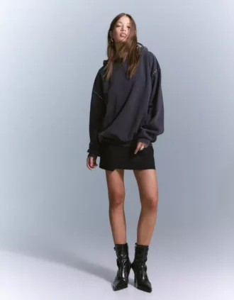 Studded Hoodie – Tops and Bodysuits
