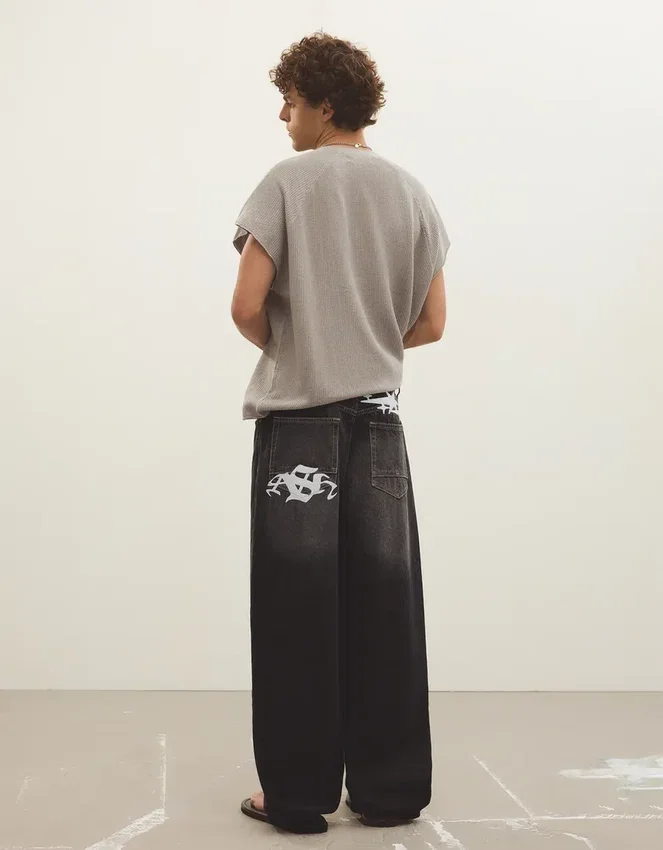 Super Baggy Embroidered Jeans Super Baggy Embroidered Jeans