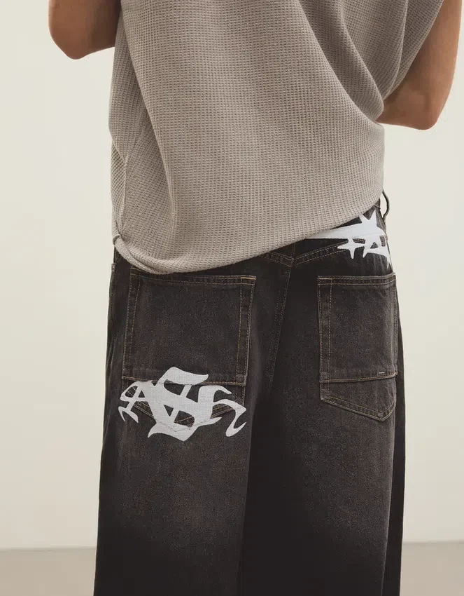 Super Baggy Embroidered Jeans Super Baggy Embroidered Jeans