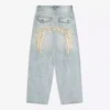 Super Baggy Embroidered Jeans – #Bershkastyle – Men Super Baggy Embroidered Jeans – #Bershkastyle – Men