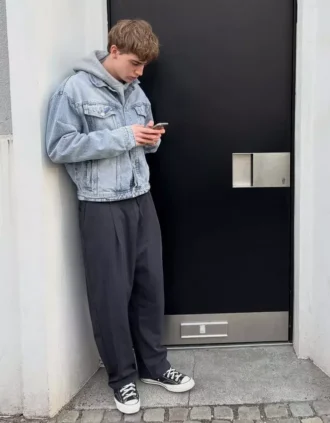 Super Baggy Flowing Trousers with Darts