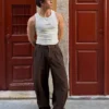 Super Baggy Pleated Semi-Jogger Trousers Super Baggy Pleated Semi-Jogger Trousers
