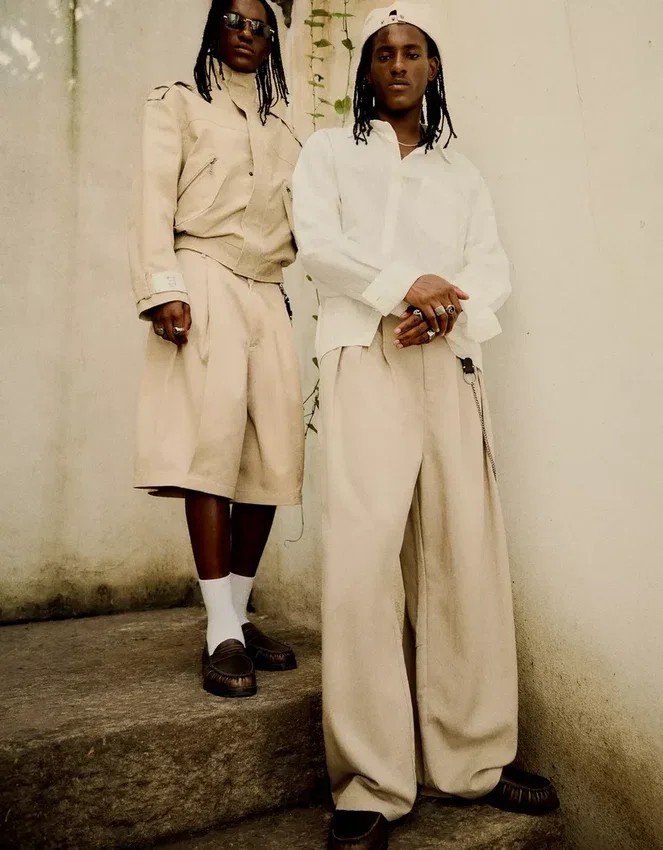 Super Baggy Trousers with Darts – Pants – Men Super Baggy Trousers with Darts – Pants – Men