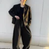 Tailored Barrel Trousers with Belt – Pants Tailored Barrel Trousers with Belt – Pants