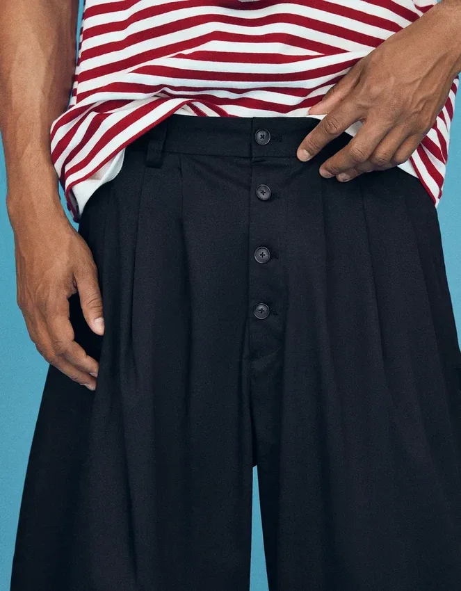 Tailored Fit Barrel Trousers – Bershka Lovers Tailored Fit Barrel Trousers – Bershka Lovers