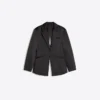 Tailored Sateen Blazer – Jackets and Trench Tailored Sateen Blazer – Jackets and Trench