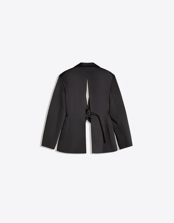 Tailored Sateen Blazer – Jackets and Trench Tailored Sateen Blazer – Jackets and Trench