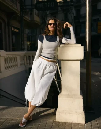 Technical Capris with Stoppers – Pants