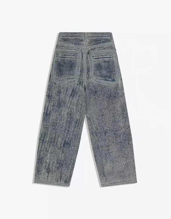 Textured Baggy Jeans Textured Baggy Jeans