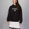 Titanic Print Hood Sweatshirt with Hood Titanic Print Hood Sweatshirt with Hood