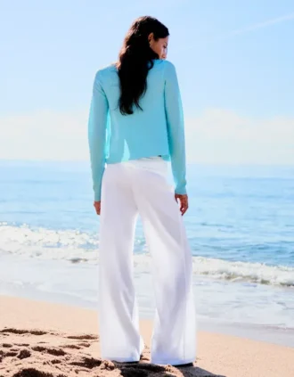 Trousers with Fold-Over Waist – Pants