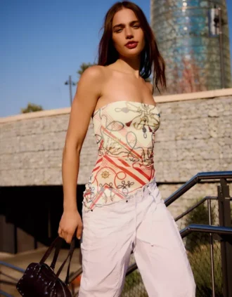 Tulle Bandeau Top