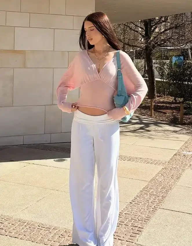 V-Neck Sweater with Sash V-Neck Sweater with Sash