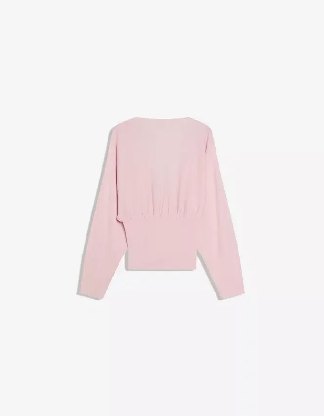 V-Neck Sweater with Sash V-Neck Sweater with Sash