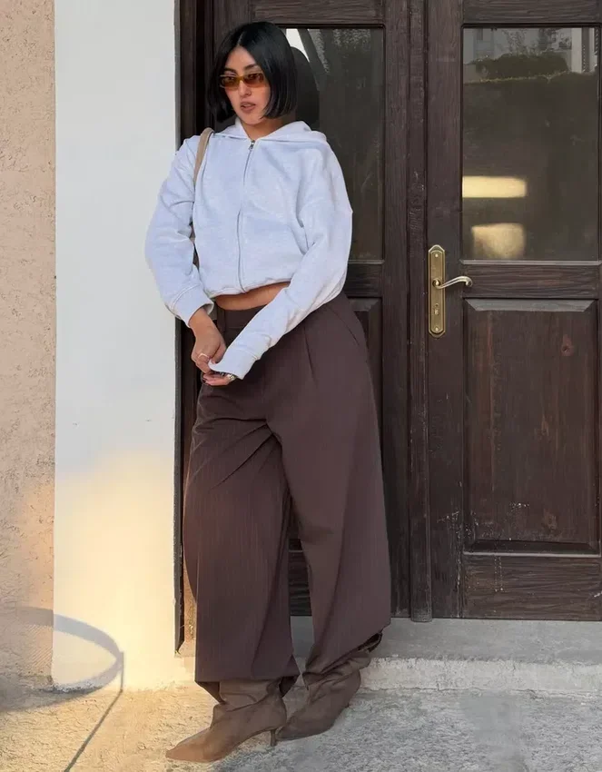 Voluminous Double Fabric Trousers Voluminous Double Fabric Trousers