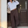 Voluminous Double Fabric Trousers Voluminous Double Fabric Trousers