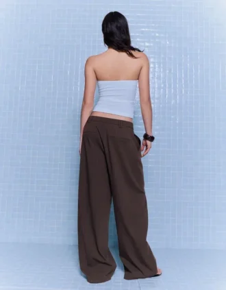 Voluminous Double Fabric Trousers – Pants