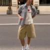 Washed Effect Bermuda Shorts Aries X Bershka Washed Effect Bermuda Shorts Aries X Bershka